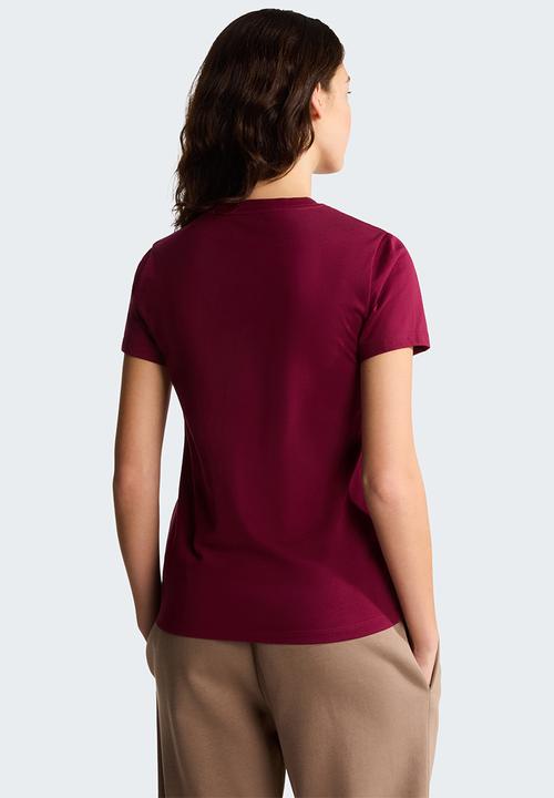 The North Face - W Evolution Simple Dome Slm Short Sleeve Tee - Burgundy Crush