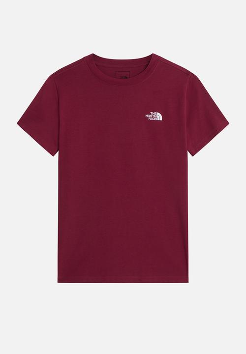 The North Face - W Evolution Simple Dome Slm Short Sleeve Tee - Burgundy Crush