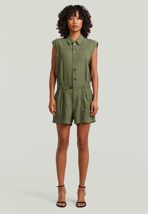 G-STAR - Summer playsuit s\l wmn - four leaf clover