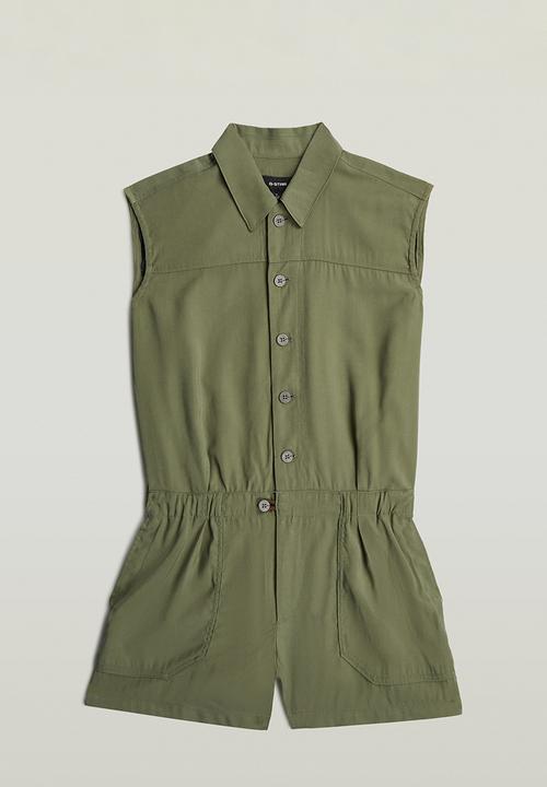 G-STAR - Summer playsuit s\l wmn - four leaf clover