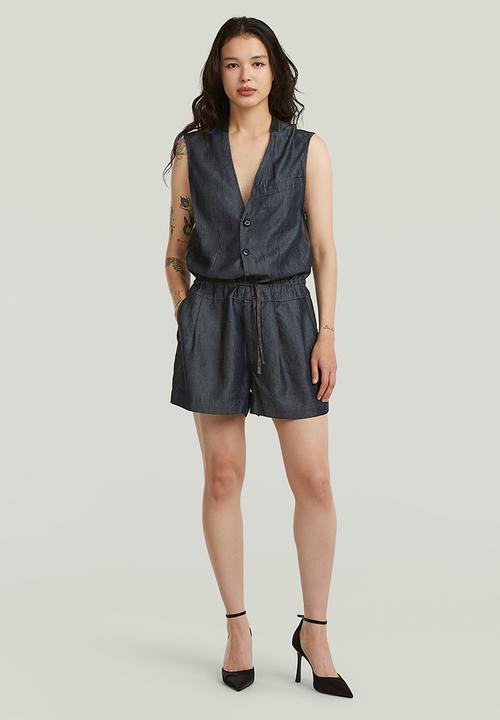 G-STAR - Blazer playsuit s\l wmn - rinsed