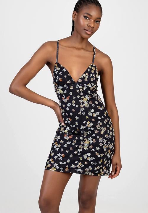 SISSY BOY - Don'T Ask Mini Dress - Black Multi