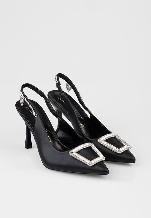 SISSY BOY - Pixie close toe slingback - black