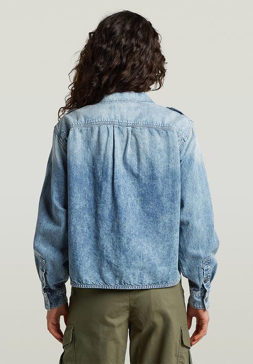 G-STAR - Boxy Relaxed 2-pkt Shirt l\s wmn - vintage cruiser