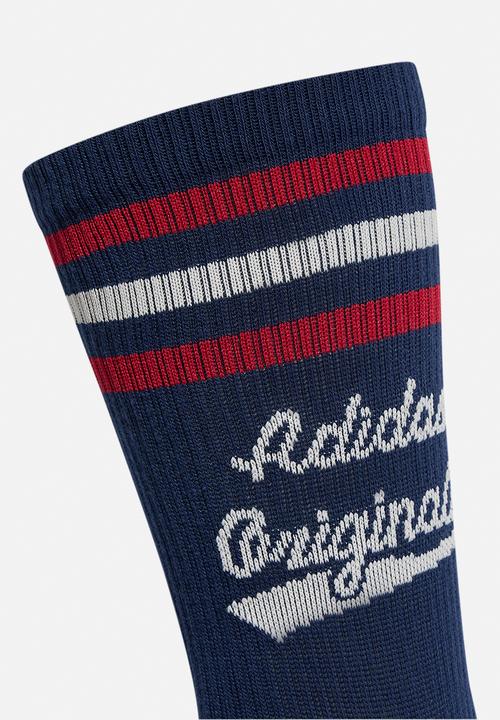 adidas Originals - Originals Retro Sport Crew Socks 2pj - Navy/Red/Wht/Ass