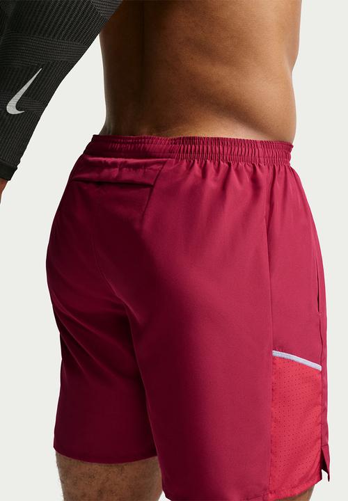Nike - Dri-Fit Miler 7In 2In1 Short - Tough Red/Sport Red/Reflective Silv
