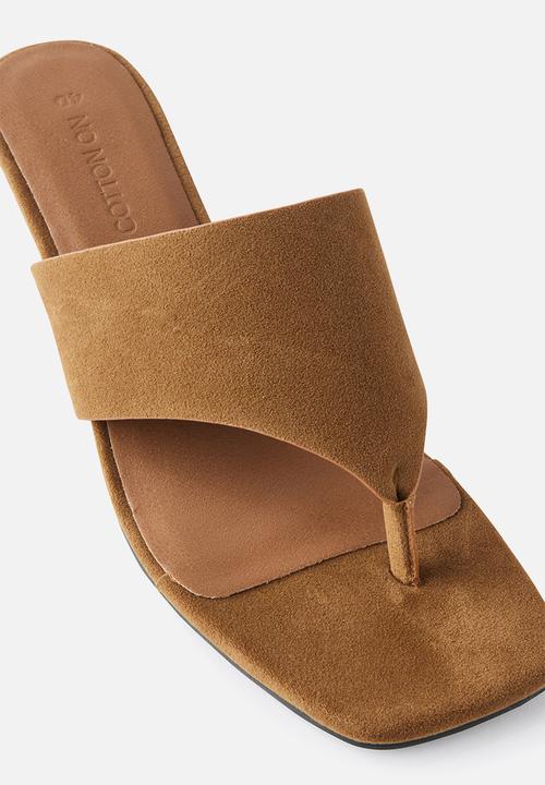 Cotton On - Bobbie kitten heel - tan micro