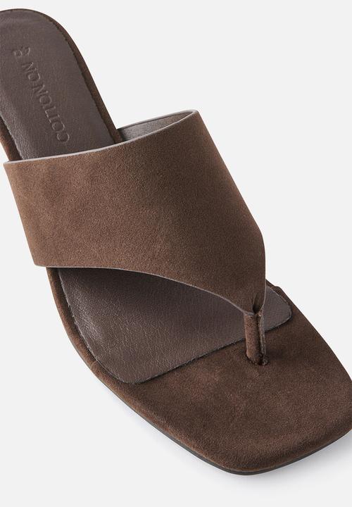 Cotton On - Bobbie Kitten Heel - Choc Nubuck