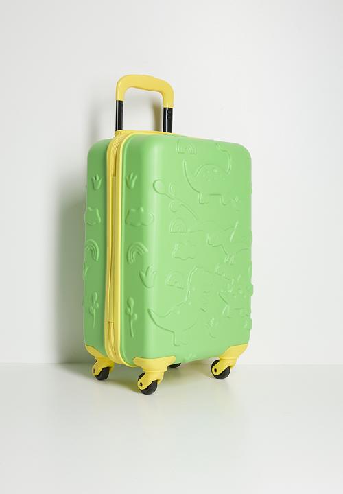 H&S - Dino kids suitcase - Green