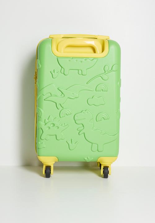 H&S - Dino kids suitcase - Green