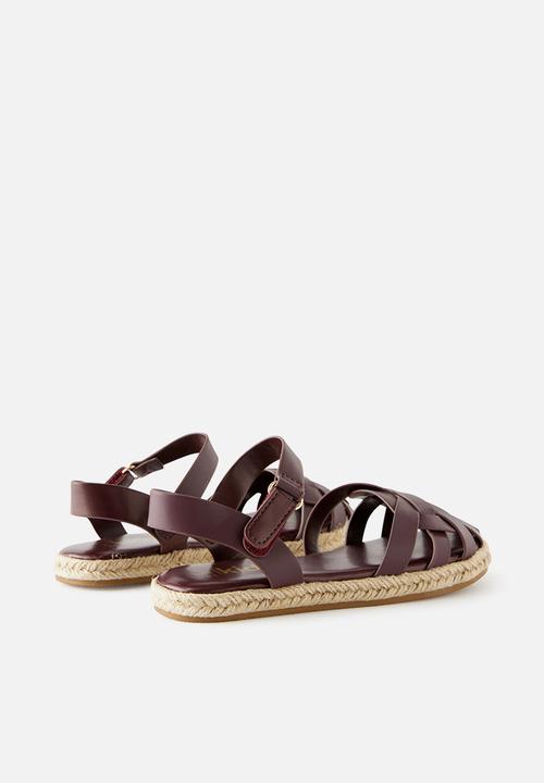 Cotton On - Isla Strappy Sandal - Bordeaux