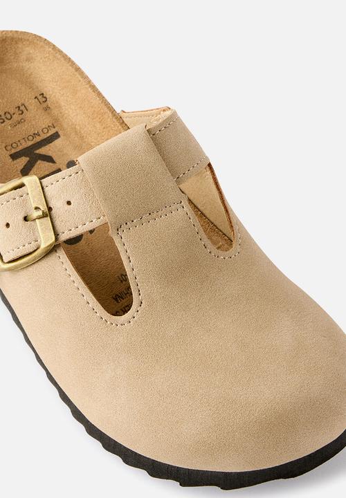 Cotton On - Tully Buckle Slide - Taupe