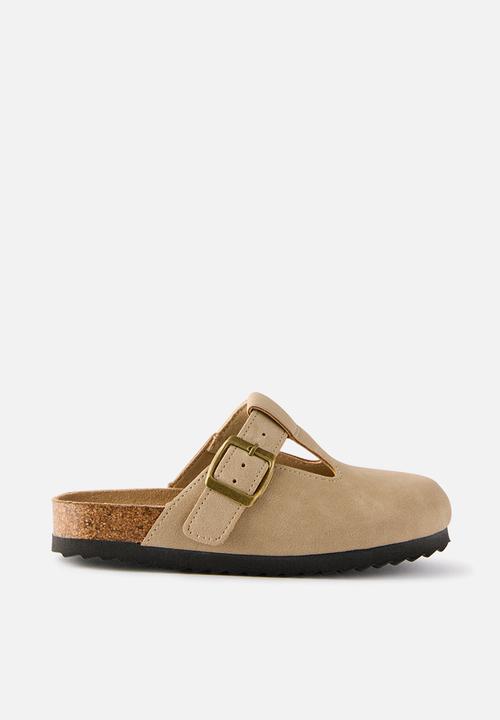 Cotton On - Tully Buckle Slide - Taupe