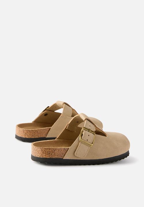 Cotton On - Tully Buckle Slide - Taupe