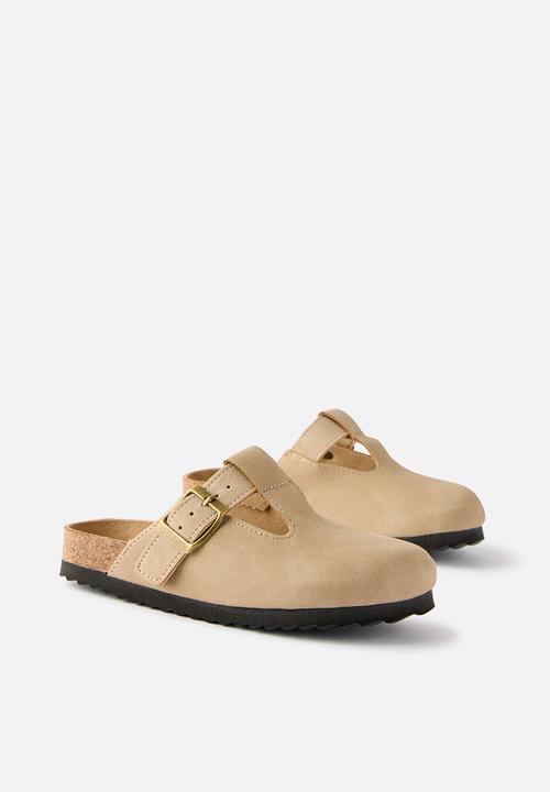 Cotton On - Tully Buckle Slide - Taupe