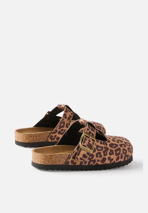 Cotton On - Tully Buckle Slide - Leopard Print