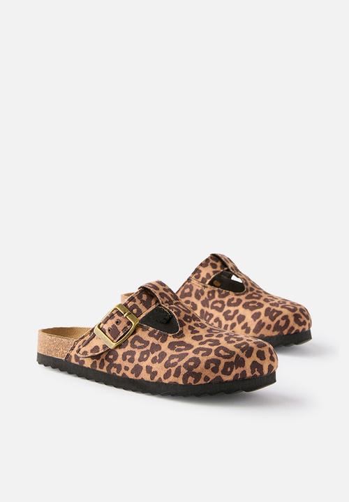 Cotton On - Tully Buckle Slide - Leopard Print