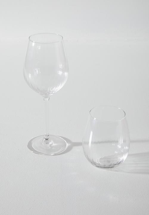 Excellent Houseware - Dip tumbler glasses set of 4 - Clear