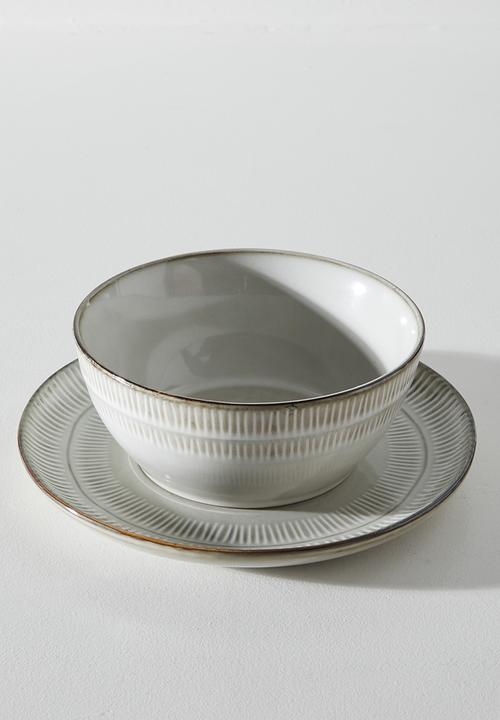 Excellent Houseware - Bila side plate set of 4 - Grey