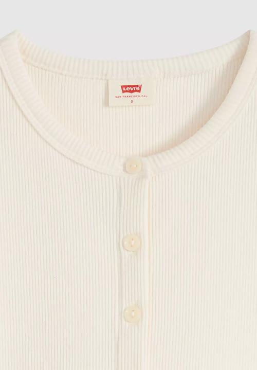 Levi’s® - Rory Button Through Short Sleeve - Egret Rib