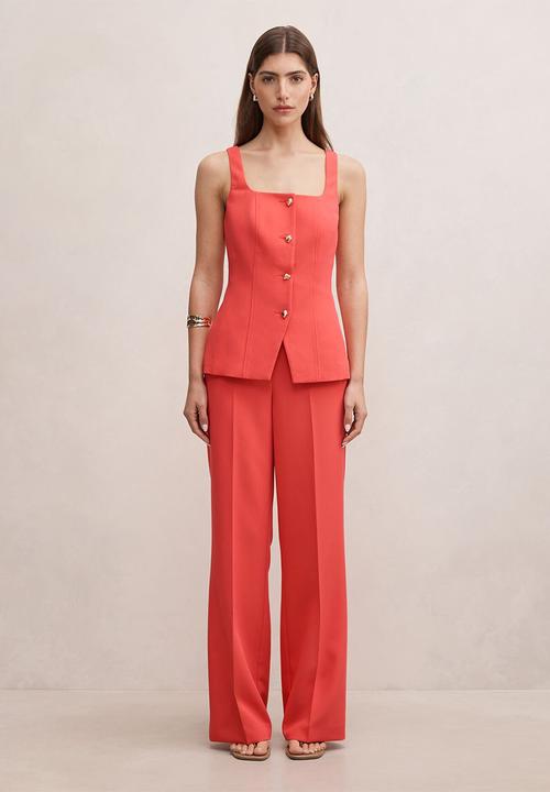 Forever New - Marissa wide leg pants in pink suit