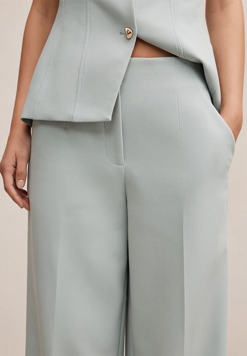 Forever New - Lee wide leg pants in hazy aqua suit