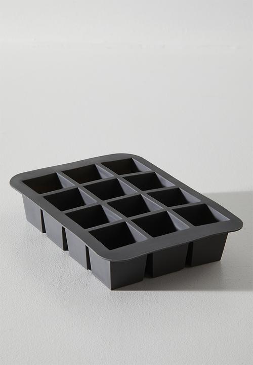 Excellent Houseware - Log ice cube tray for 12 - Black