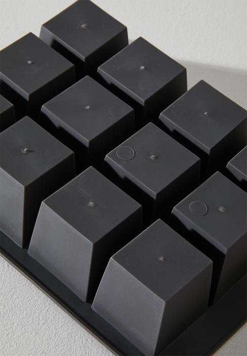 Excellent Houseware - Log ice cube tray for 12 - Black