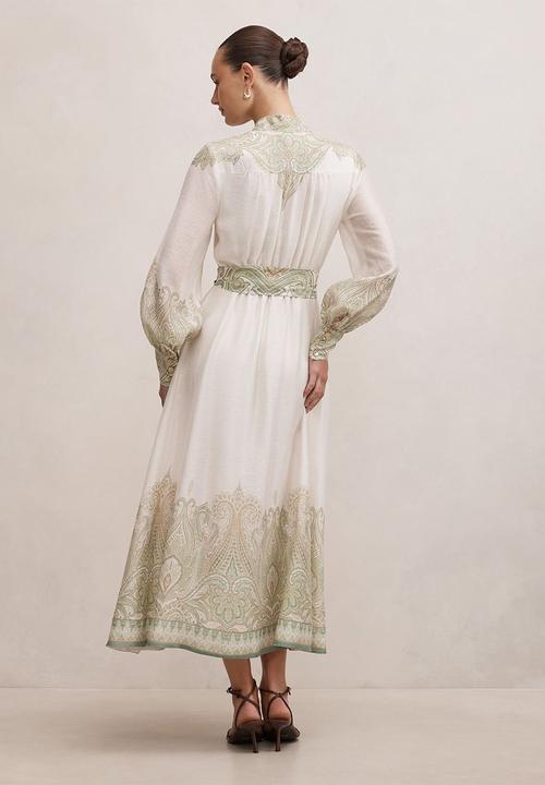 Forever New - Lucena button front midi dress in lucena paisley