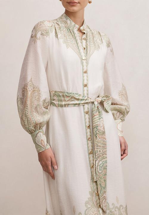 Forever New - Lucena button front midi dress in lucena paisley