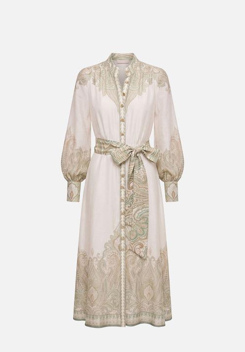 Forever New - Lucena button front midi dress in lucena paisley