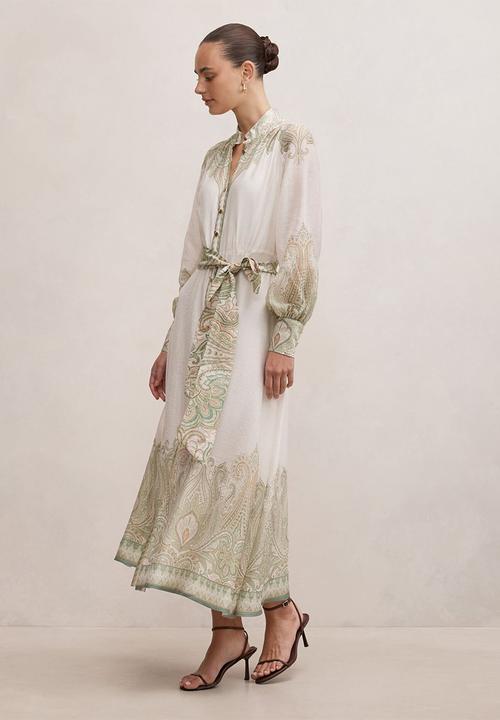 Forever New - Lucena button front midi dress in lucena paisley