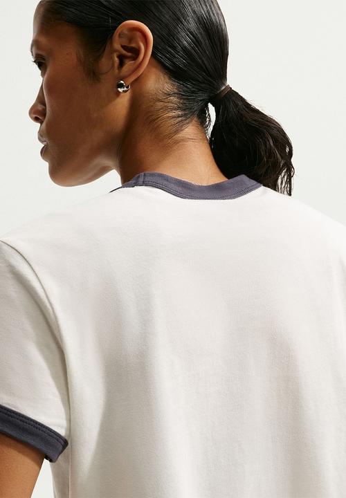 Nike - W Nsw Nk Clb  Rngr Tee Crst - Sail/Gridiron