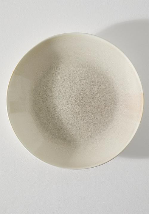 Excellent Houseware - Saki dinner plate set of 4 - Natural