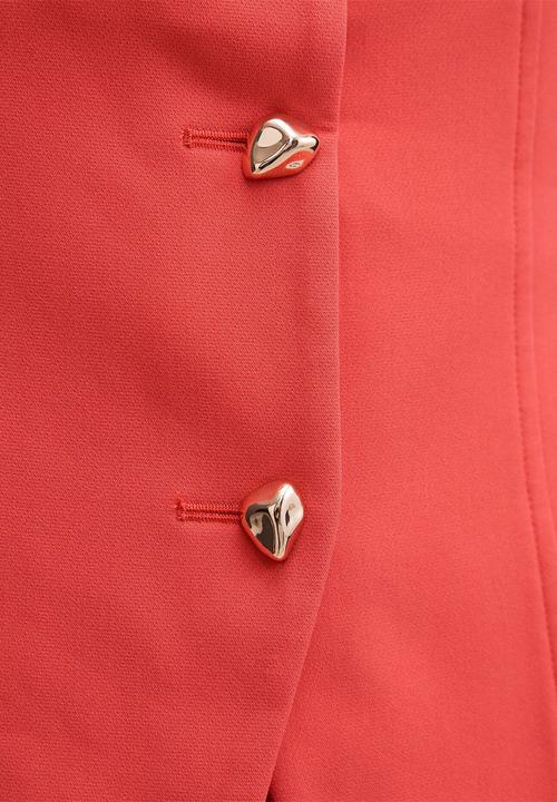 Forever New - Lee square neck waistcoat in pink suit