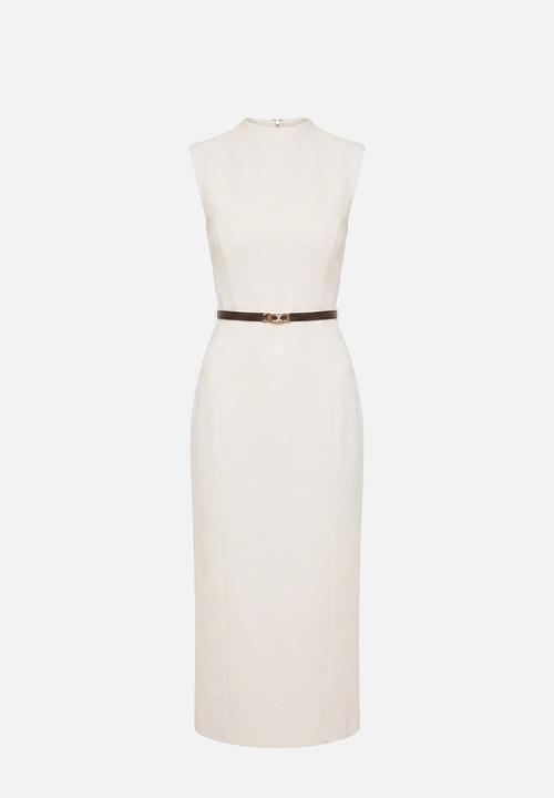 Forever New - Cadence milano stitch dress in cream
