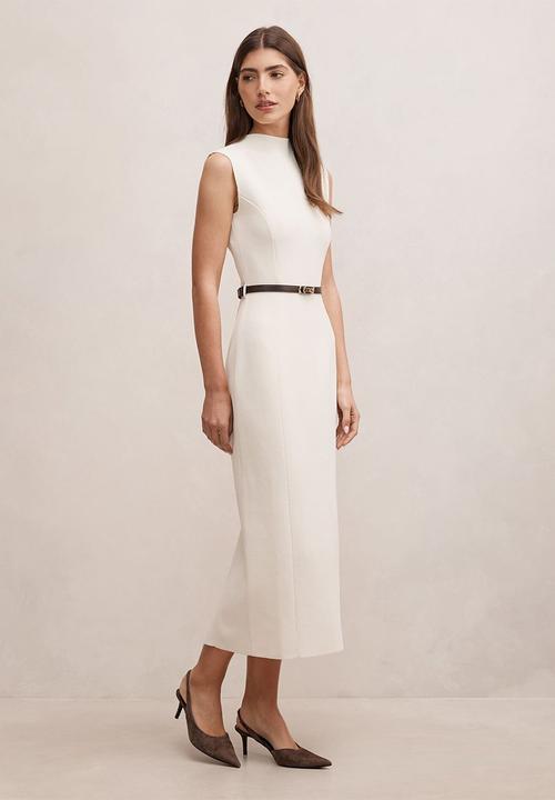 Forever New - Cadence milano stitch dress in cream