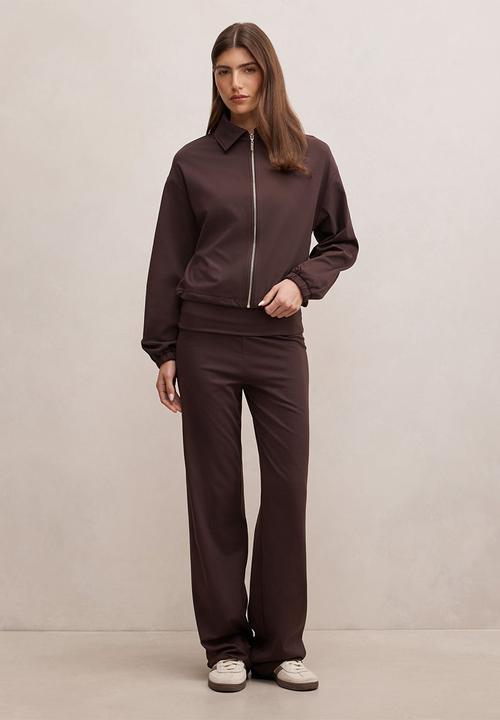 Forever New - Willow drawcord jacket in chocolate freckle