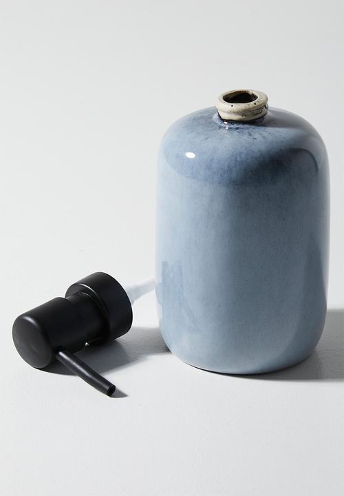 Bathroom Solutions - Reactive Glaze Stoneware Dispenser Blue