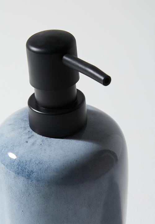 Bathroom Solutions - Reactive Glaze Stoneware Dispenser Blue