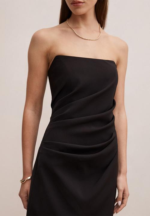 Forever New - Rumi draped mini dress in black