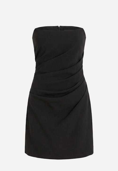 Forever New - Rumi draped mini dress in black