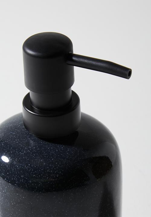 Bathroom Solutions - Reactive Glaze Stoneware Dispenser Black