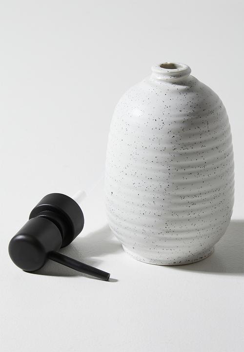 Bathroom Solutions - Lunar Stoneware dispenser - White