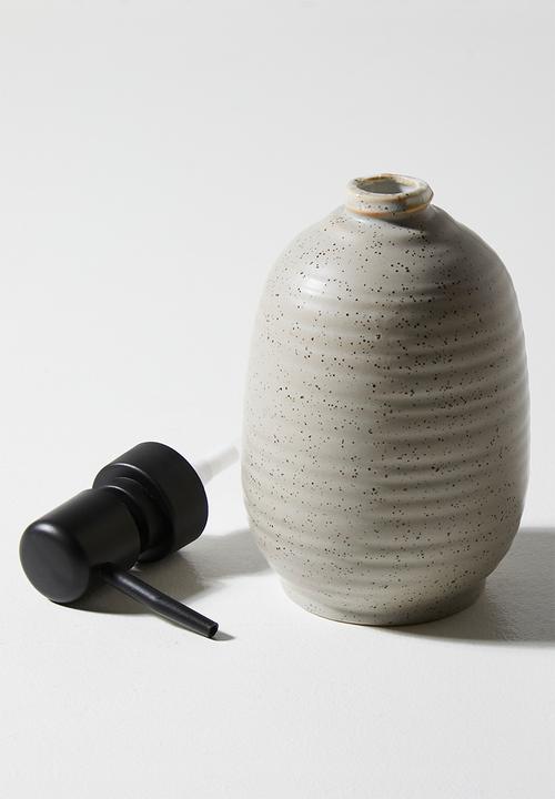 Bathroom Solutions - Lunar Stoneware dispenser - Natural