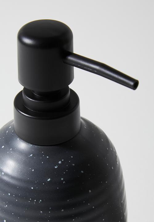Bathroom Solutions - Lunar Stoneware dispenser- Ebony