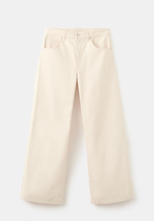 MANGO - Jeans niki - light pastel yellow