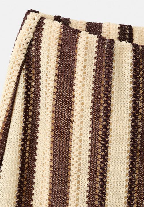 MANGO - Trousers falki - brown