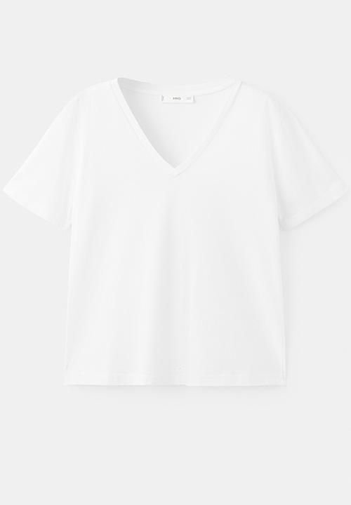 MANGO - Plus T-shirt chalspi - white