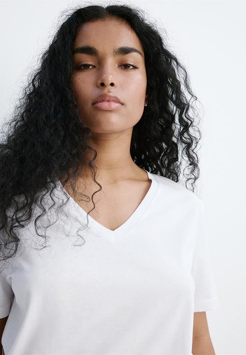 MANGO - Plus T-shirt chalspi - white